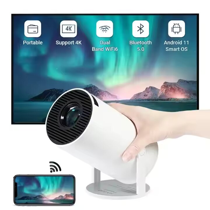 HY300 Pro 4K Smart Mini Projector